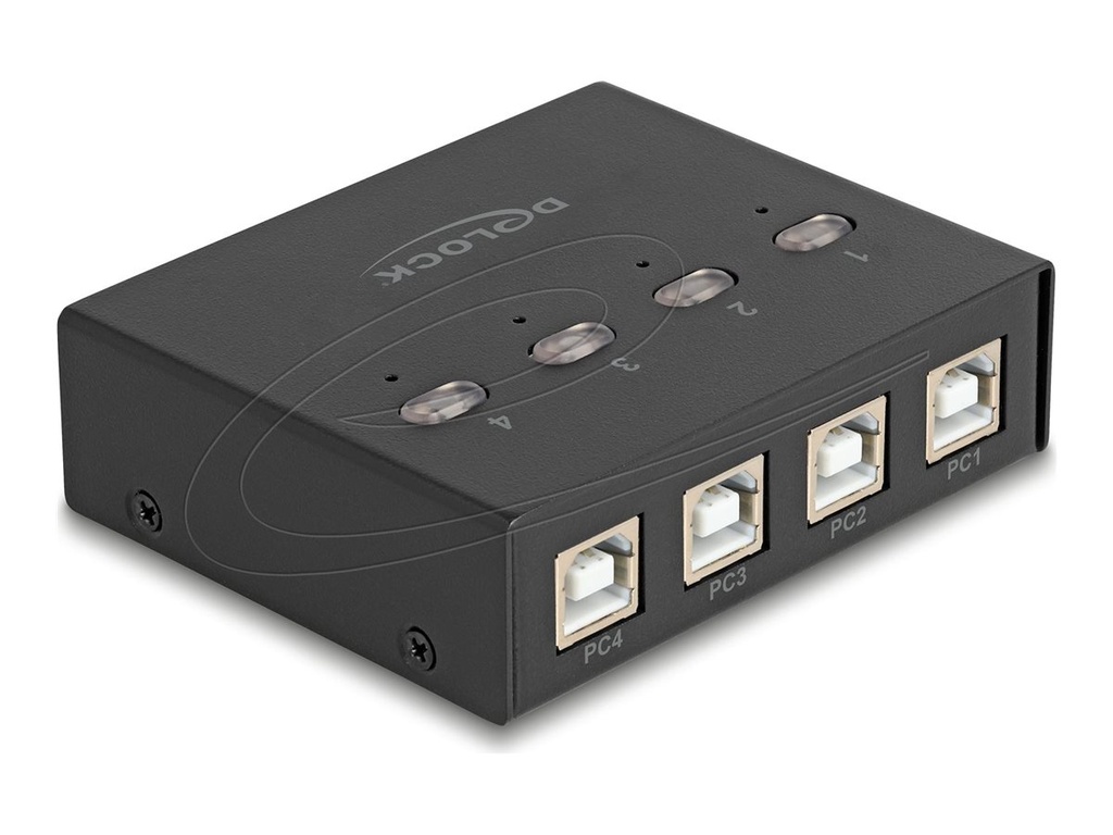 Delock USB-Schalter - 4 PC zu 4 Geräten - 8