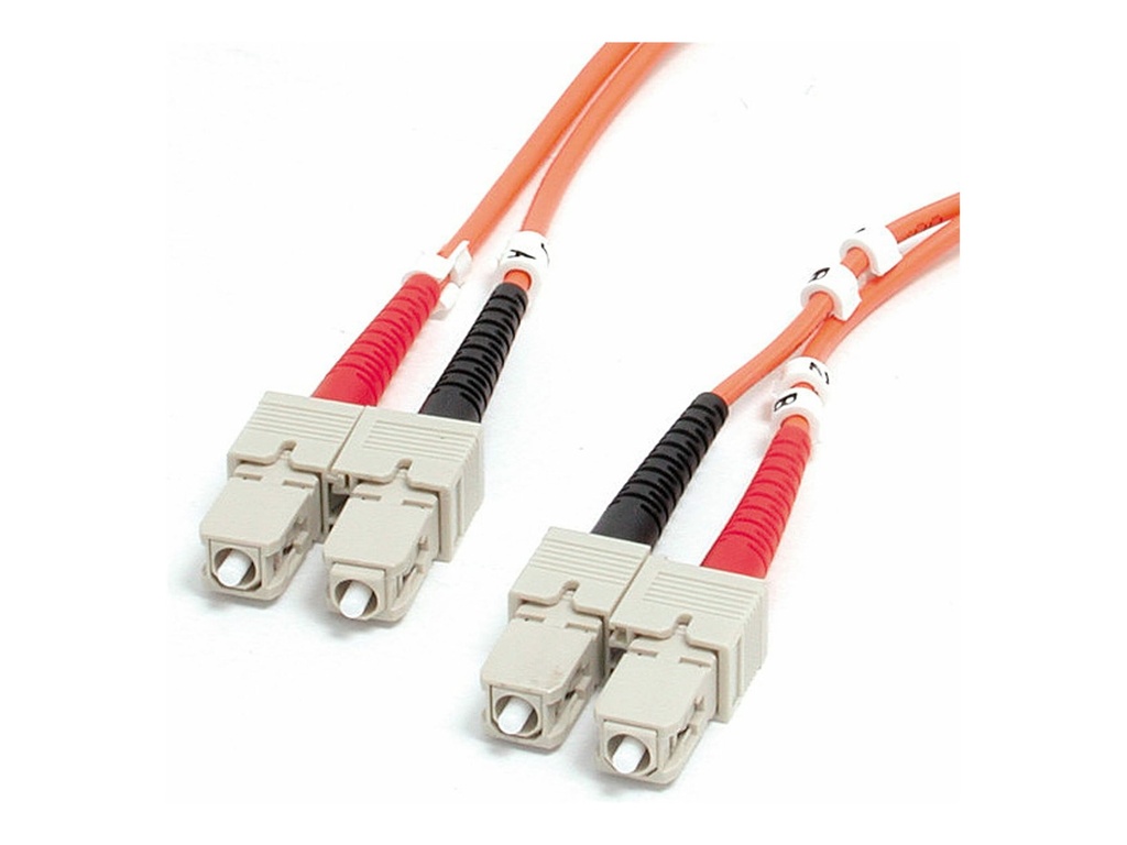StarTech.com 1m SC/SC (UPC) OM1 Multimode Glasfaser Patchkabel, 10Gbps - Netzwerkkabel - SC multi-mode (M)
