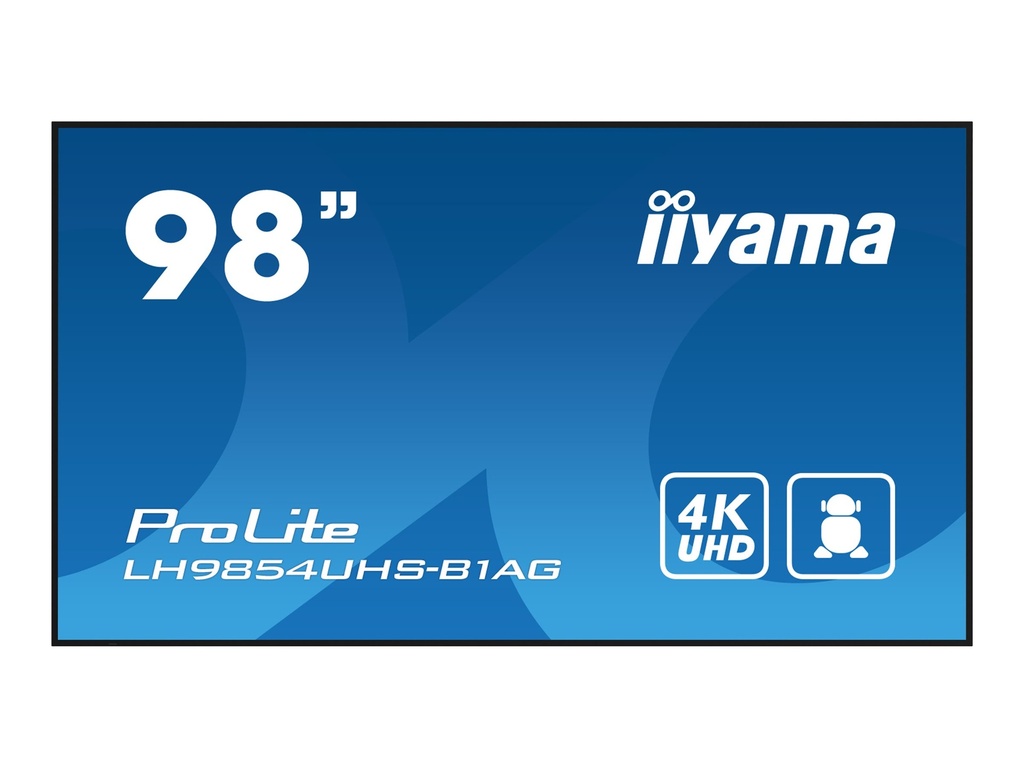 Iiyama LH9854UHS-B1AG - 249 cm (98") Diagonalklasse LH54 Series LCD-Display mit LED-Hintergrundbeleuchtung - interaktive Digital Signage - mit Integrierter SoC-Mediaplayer - 4K UHD (2160p)