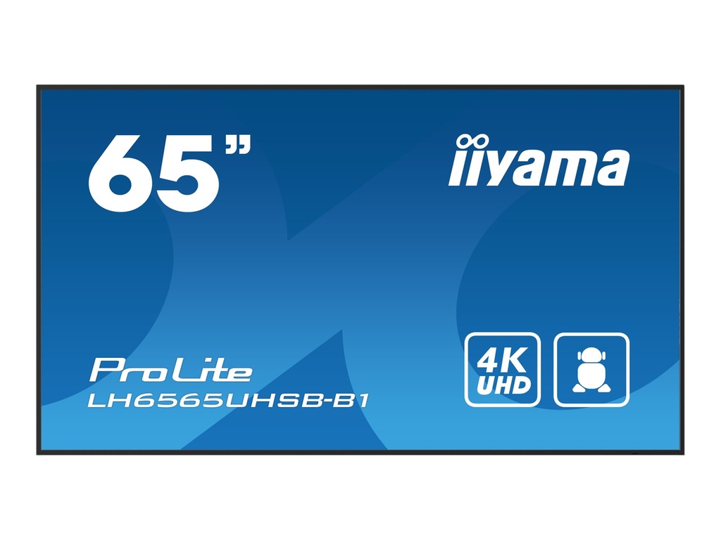 Iiyama ProLite LH6565UHSB-B1 - 164 cm (65") Diagonalklasse LCD-Display mit LED-Hintergrundbeleuchtung - Digital Signage - Android - 4K UHD (2160p)