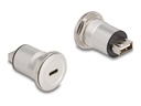 Delock USB-Adapter - USB-C (W) Paneel montierbar zu USB (W)