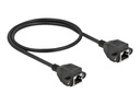 Delock Netzwerkkabel - RJ-45 (W) schraubbar zu RJ-45 (W)