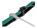 Delock Kabelbinder - mit flachem Kopf - 11 cm - Schwarz, durchsichtig (Packung mit 100)