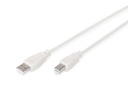 DIGITUS USB-A  USB-B Anschlusskabel, 1,8m