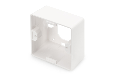 DIGITUS Aufputzrahmen für Keystone Leerdosen 80x80 mm, Deutscher Typ