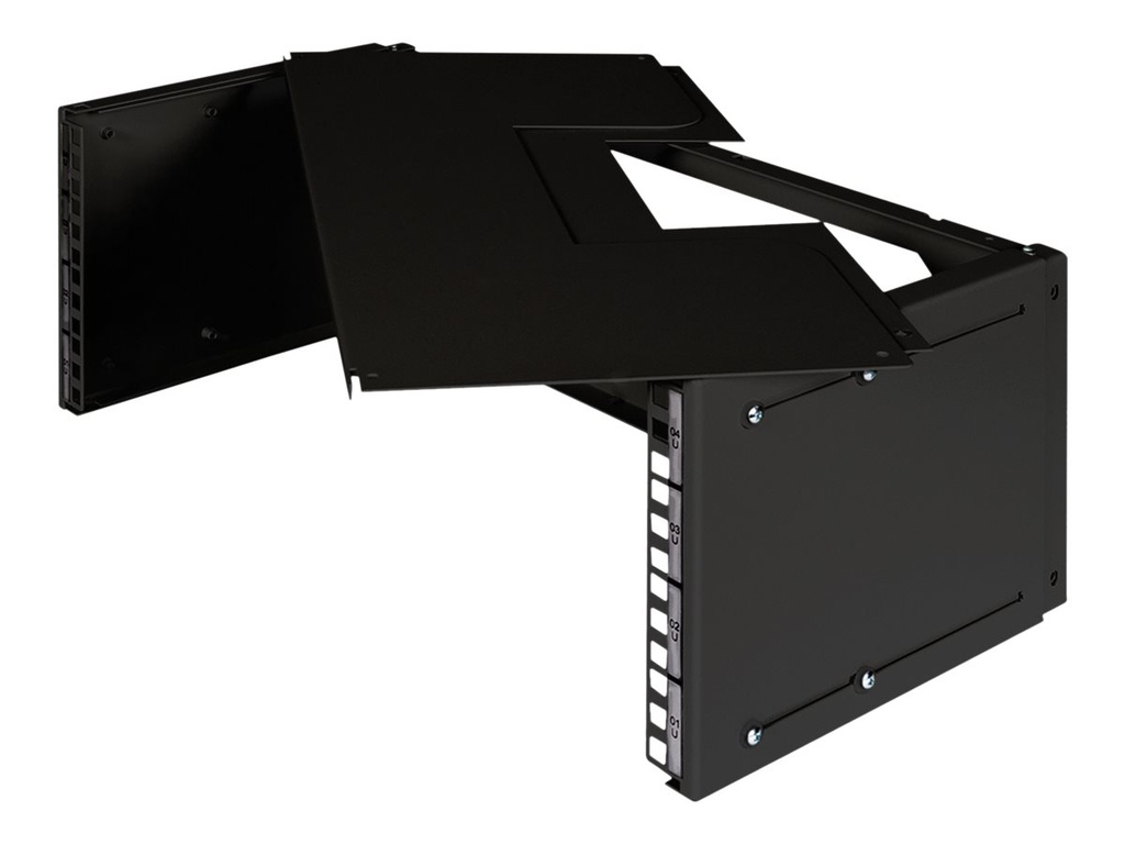 DIGITUS Professional DN-19-PB-TB-SW - Patch-Panel-Halterung - geeignet für Wandmontage - Schwarz, RAL 9005 - 48.3 cm (19")