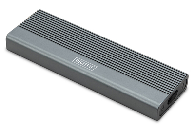 DIGITUS USB M.2 Festplattengehäuse, SSD, extern, NVMe, 10Gbps, USB 3.1 Gen2, Aluminium, werkzeugfrei