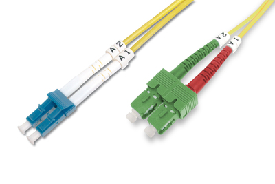 DIGITUS Fiber Optic Singlemode Patchkabel SC ( APC ) zu LC ( PC )