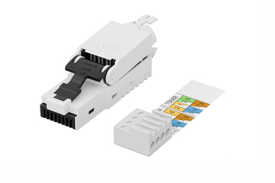 DIGITUS CAT 6A Feldstecker, ungeschirmt, AWG 27/7 bis 22/1, Massiv- und Litzenleiter