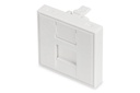 DIGITUS 45x45 mm Frontplatte für Kabelkanäle