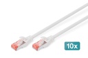 DIGITUS CAT 6 S/FTP Patchkabel, 10 Stück