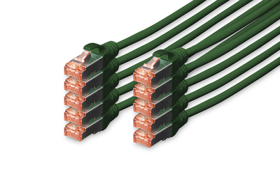 DIGITUS CAT 6 S/FTP Patchkabel, 10 Stück