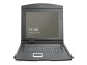 DIGITUS KVM-Konsole mit KVM-Switch - 1 Anschlüsse - Französisch - 48.3 cm (19")
