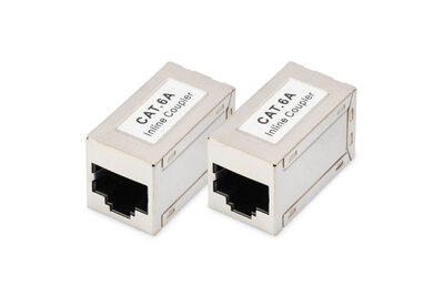 DIGITUS CAT 6A Modulare Kupplung, geschirmt - 2 Stk.