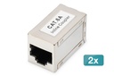 DIGITUS CAT 6A Modulare Kupplung, geschirmt - 2 Stk.