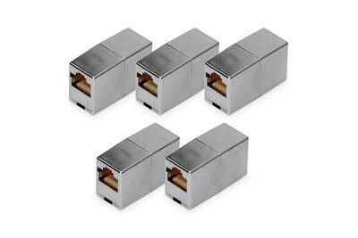 DIGITUS CAT 5e, Klasse D, RJ45 Modulare Kupplung - 5 Stk.