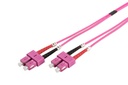 DIGITUS LWL Multimode Patchkabel, OM4, SC / SC