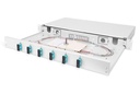 DIGITUS LWL-Spleißbox, 1HE, bestückt, 6x SC DX, OM3