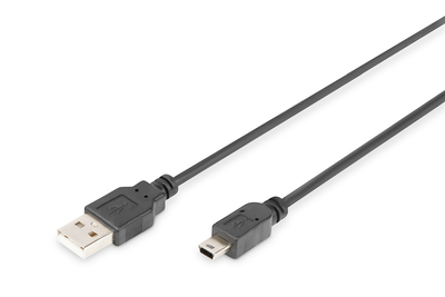 DIGITUS USB-A  Mini-B Anschlusskabel, 1m