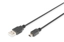 DIGITUS USB-A  Mini-B Anschlusskabel, 1m