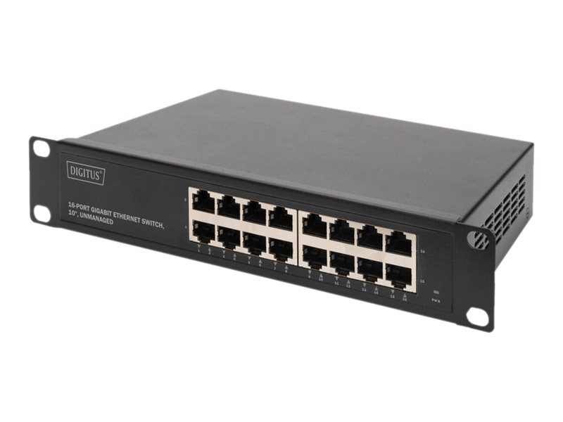 DIGITUS DN-80115 - Switch - unmanaged - 16 x