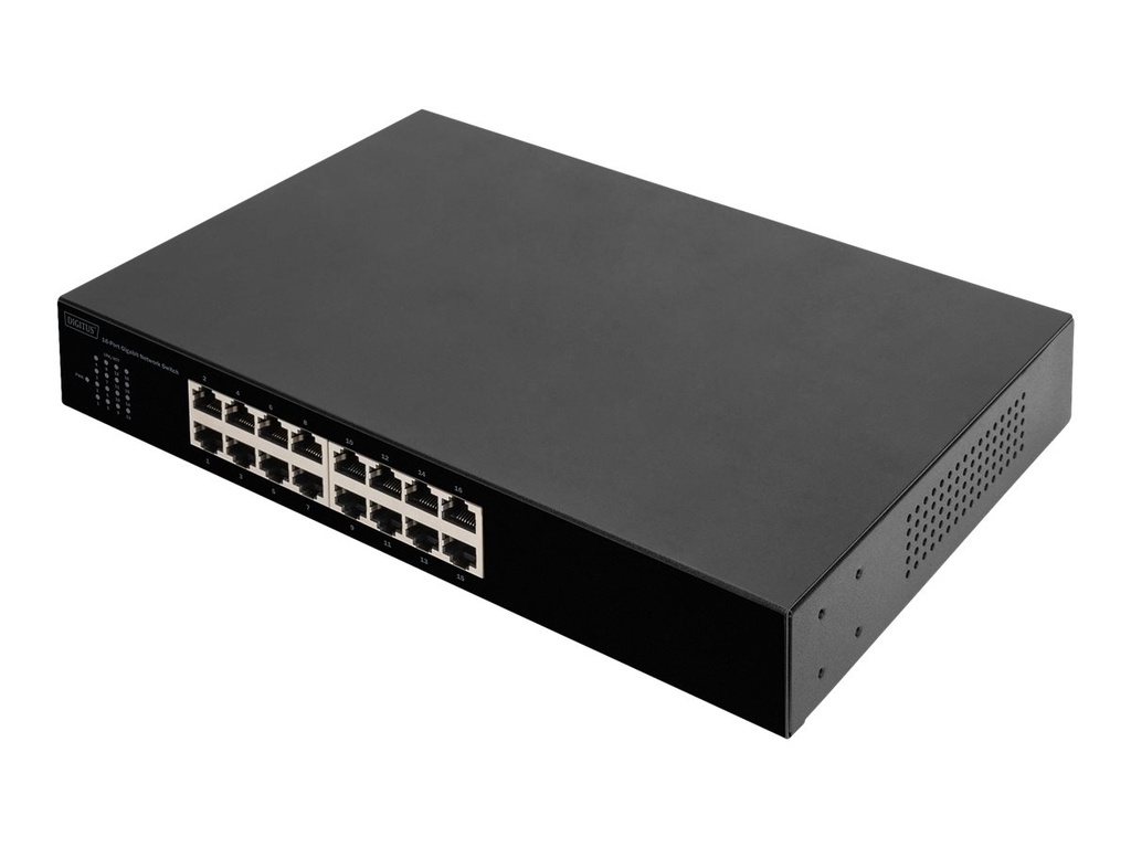 DIGITUS Switch - unmanaged - 16 x 10/100/1000