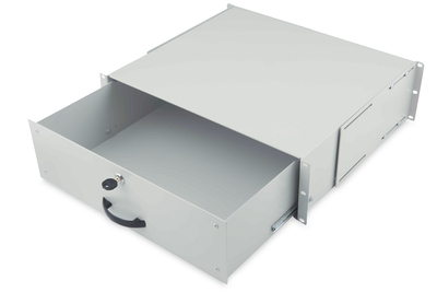 DIGITUS Abschließbare Schublade für 482,6 mm (19") Netzwerk- und Serverschränke, 3HE