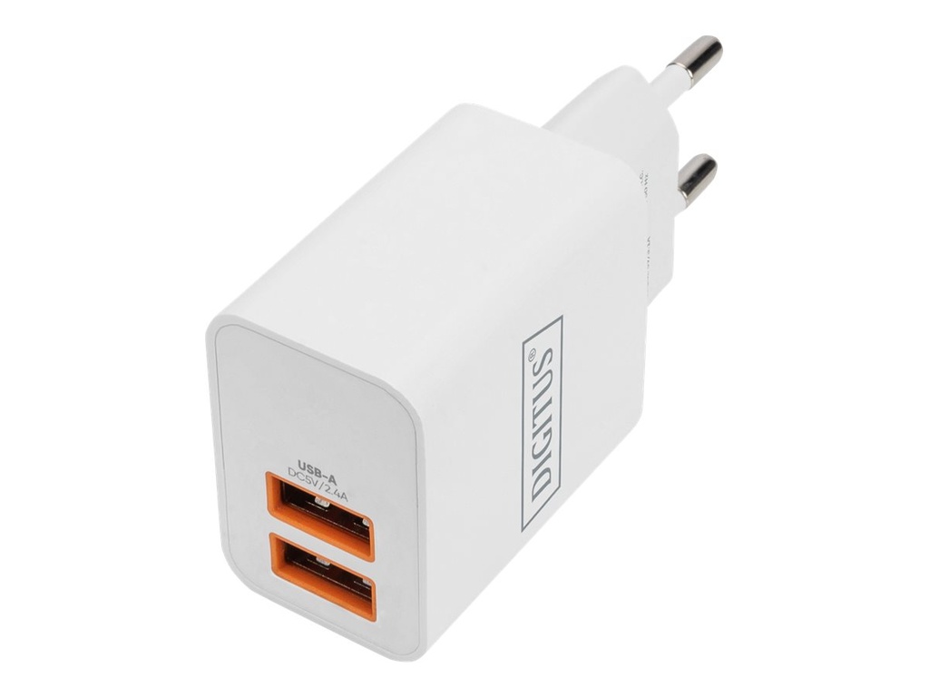 DIGITUS Netzteil - 15.5 Watt - 3.1 A - PD 3.0 (2 x USB)