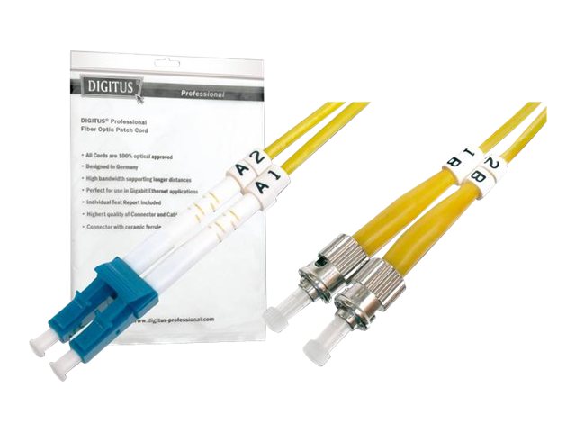 DIGITUS Patch-Kabel - ST Einzelmodus (M) zu LC Single-Modus (M)