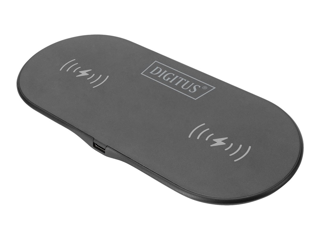 DIGITUS Duo Wireless-Ladepad - 2-in-1 - 15