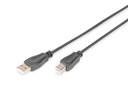 DIGITUS USB-A  USB-B Anschlusskabel, 3m