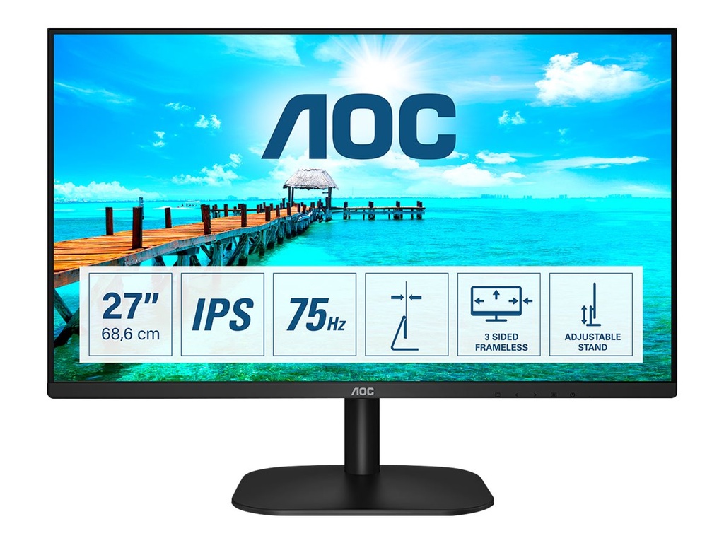 AOC 27B2DA - LED-Monitor - 69 cm (27") - 1920 x 1080 Full HD (1080p)