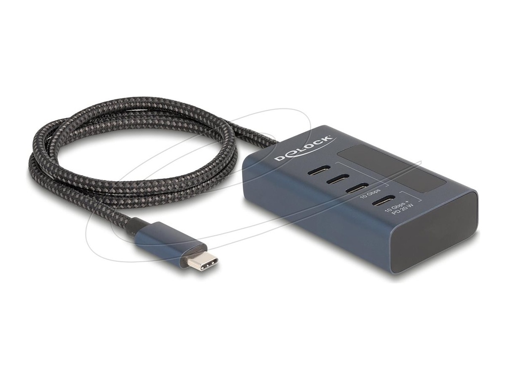 Delock Hub - 10 Gbps, davon 3 x Datenport +