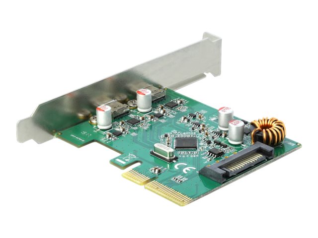 Delock PCI Express x4 Card to 2 x external SuperSpeed USB 10 Gbps (USB 3.1 Gen 2)