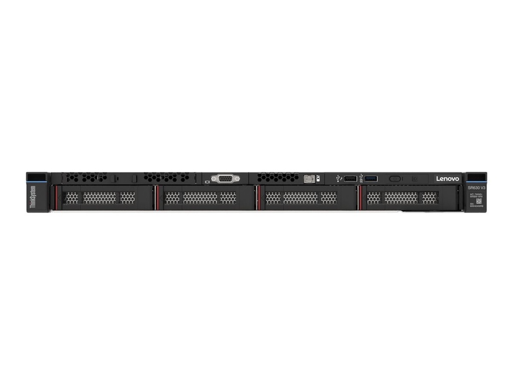 Lenovo ThinkSystem SR630 V3 7D73 - Server - Rack-Montage - 1U - zweiweg - 1 x Xeon Gold 6526Y / 2.8 GHz - RAM 32 GB - SAS - Hot-Swap 8.9 cm (3.5")