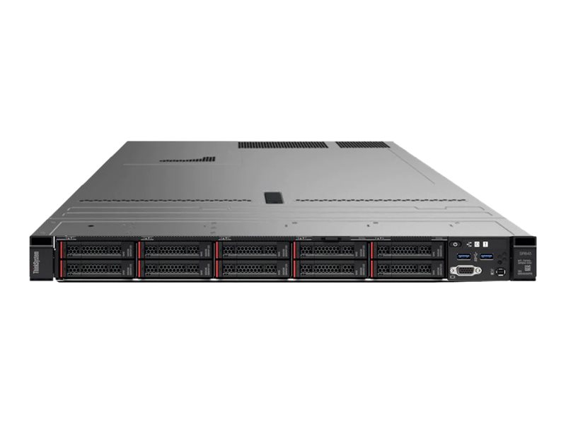 Lenovo ThinkSystem SR645 7D2X - Server - Rack-Montage - 1U - zweiweg - 1 x EPYC 7413 / 2.65 GHz - RAM 64 GB - SAS - Hot-Swap 6.4 cm (2.5")