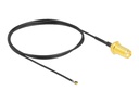 Delock Antennenkabel - SMA (W) Bulkhead zu MHF 4L LK (M)