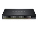 ZyXEL XGS2220 Series XGS2220-54FP - Switch - L3-Zugang, NebulaFLEX Cloud, 960 W - managed - 48 x Gigabit Ethernet + 6 x 10 Gigabit (Uplink)