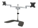 StarTech.com Monitorhalterung für zwei Monitore - Ergonomisches Monitorstand für VESA Bildschirme bis zu 32" und 8 kg  - Freistehende gelenkige Bildschirmhalterung - Höhenverstellbar (ARMDUALSS)