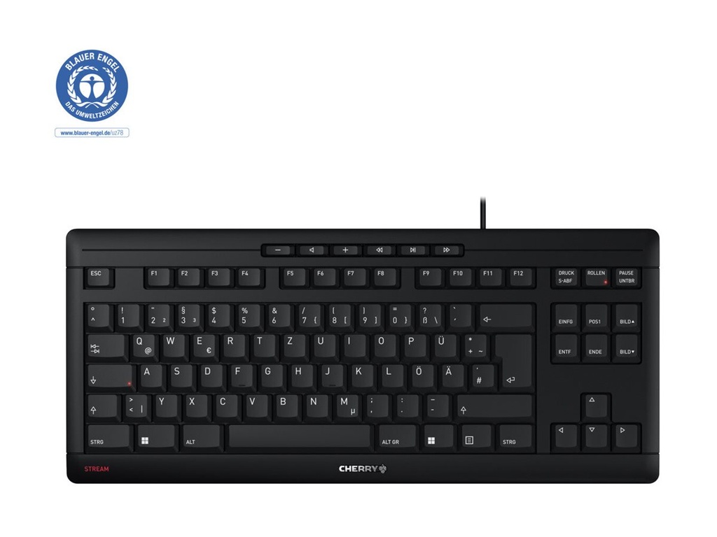 Cherry STREAM KEYBOARD TKL - Tastatur - USB