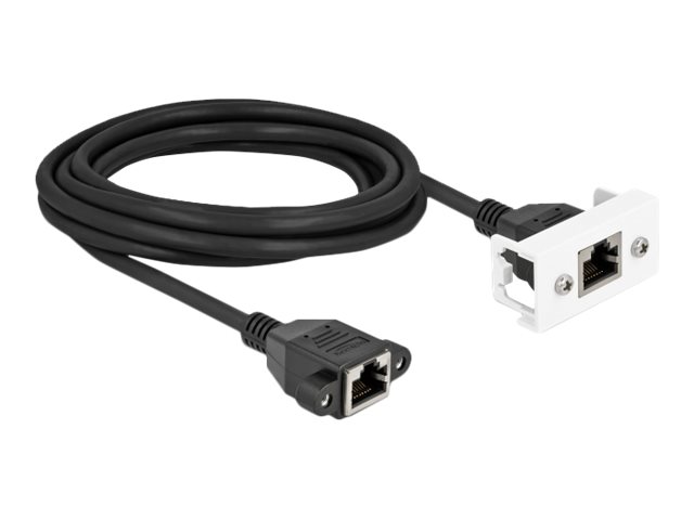 Delock Netzwerkkabel - RJ-45 (W) mit Muttern zu RJ-45 (W)