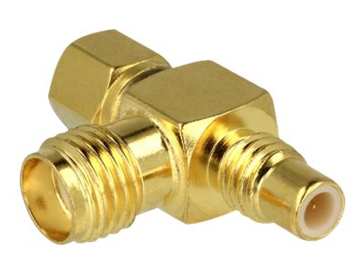 Delock Adapter SMC Buchse> Stecker> SMA T-Stueck - Adapter - Antenne/TV
