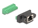 Delock Netzwerkanschluss - RJ-45 (W) zu 8-polige