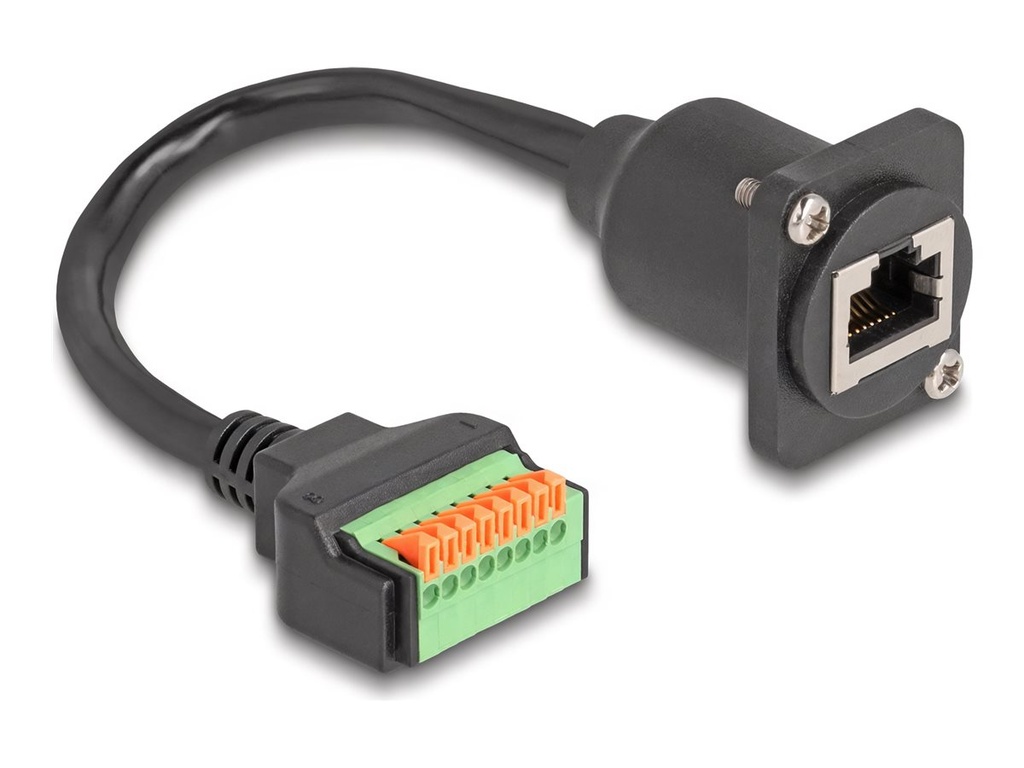 Delock Netzwerkkabel - RJ-45 (W) zu 8-polige