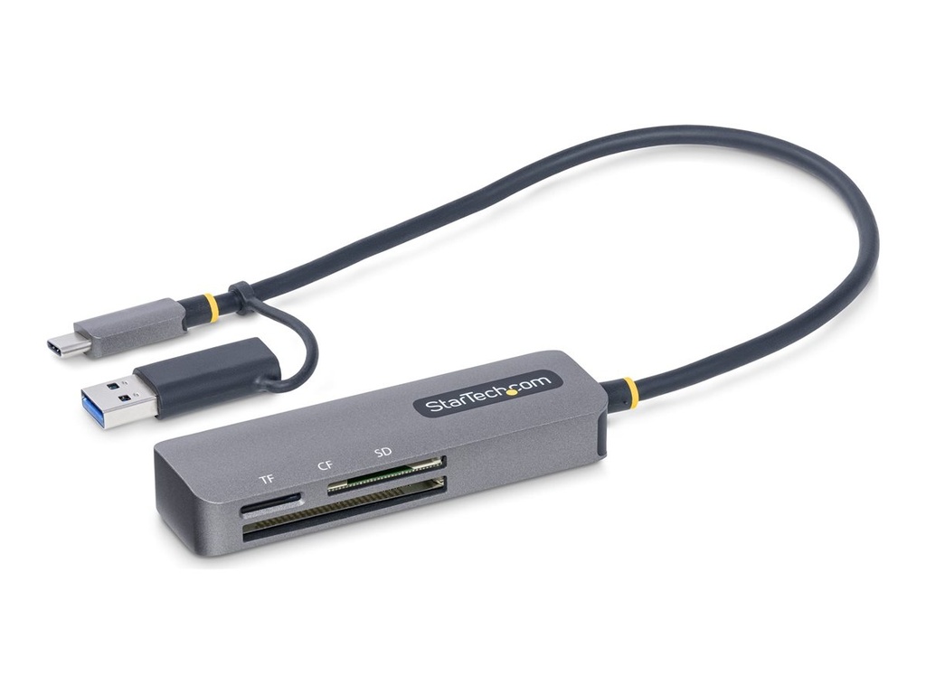 StarTech.com USB 3.0 Multikartenleser, SD/microSD/CF, USB-C Kartenleser - Kartenleser (CF II, SDHC, microSDHC, SDXC, microSDXC, SD 3.0 UHS-I)