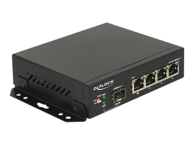 Delock Switch - 4 x 10/100/1000 + 1 x SFP