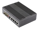 StarTech.com Industrial 6 Port Gb Ethernet Switch 4PoE RJ45 +2SFP Slot - Switch - 1 x 10/100/1000 + 4 x 10/100/1000 (PoE+)