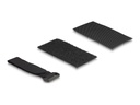 Delock Klettverschluss-Cinchkabelbinder - 20 cm - Schwarz (Packung mit 5)