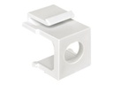Delock Modulareinsatzkappe - weiß (Packung