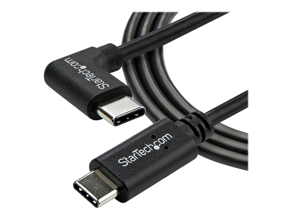 StarTech.com StarTech USB- C Kabel rechtsgewinkelt - St/St - 1m - USB 2.0 - USB Typ-C Kabel - 90 grad USB C - USB-C auf USB C - USB-C Ladekabel - USB-Kabel - USB-C (M)